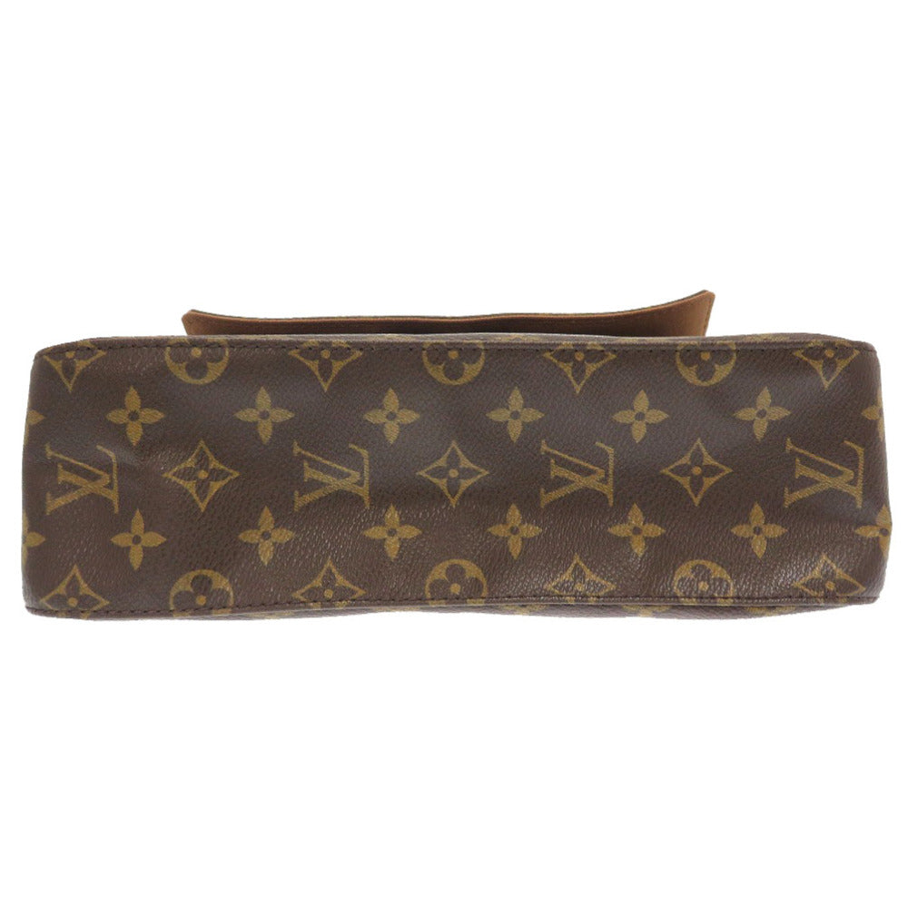 LOUIS VUITTON Handbag M51147 Monogram canvas Brown Monogram Mini Looping Women Used Authentic