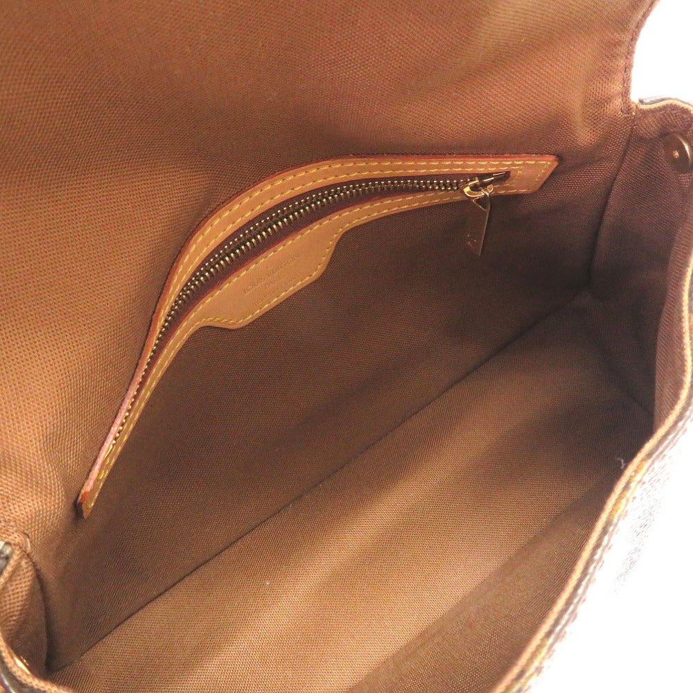 LOUIS VUITTON Handbag M51147 Monogram canvas Brown Monogram Mini Looping Women Used Authentic