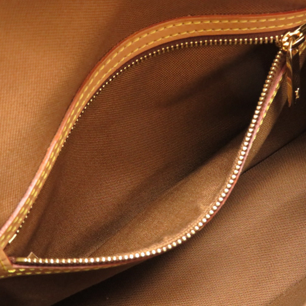 LOUIS VUITTON Handbag M51147 Monogram canvas Brown Monogram Mini Looping Women Used Authentic