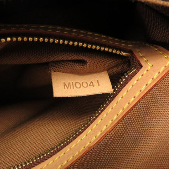 LOUIS VUITTON Handbag M51147 Monogram canvas Brown Monogram Mini Looping Women Used Authentic