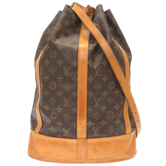 LOUIS VUITTON Shoulder Bag M42244 Monogram canvas Brown Monogram RandonneeGM Women Used Authentic