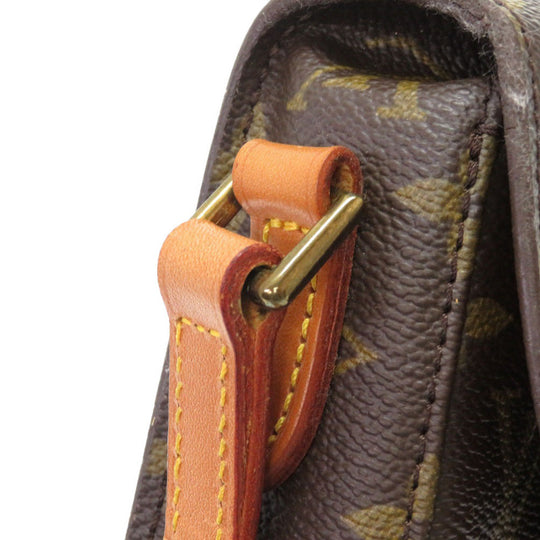 LOUIS VUITTON Shoulder Bag M51245 Monogram canvas Brown Monogram Mini-mini Saint-Cloud Women Used Authentic