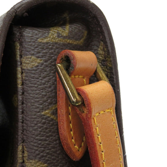 LOUIS VUITTON Shoulder Bag M51245 Monogram canvas Brown Monogram Mini-mini Saint-Cloud Women Used Authentic