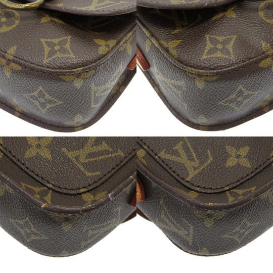 LOUIS VUITTON Shoulder Bag M51245 Monogram canvas Brown Monogram Mini-mini Saint-Cloud Women Used Authentic