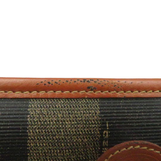 FENDI Handbag PVC Brown Pekan Women Used Authentic