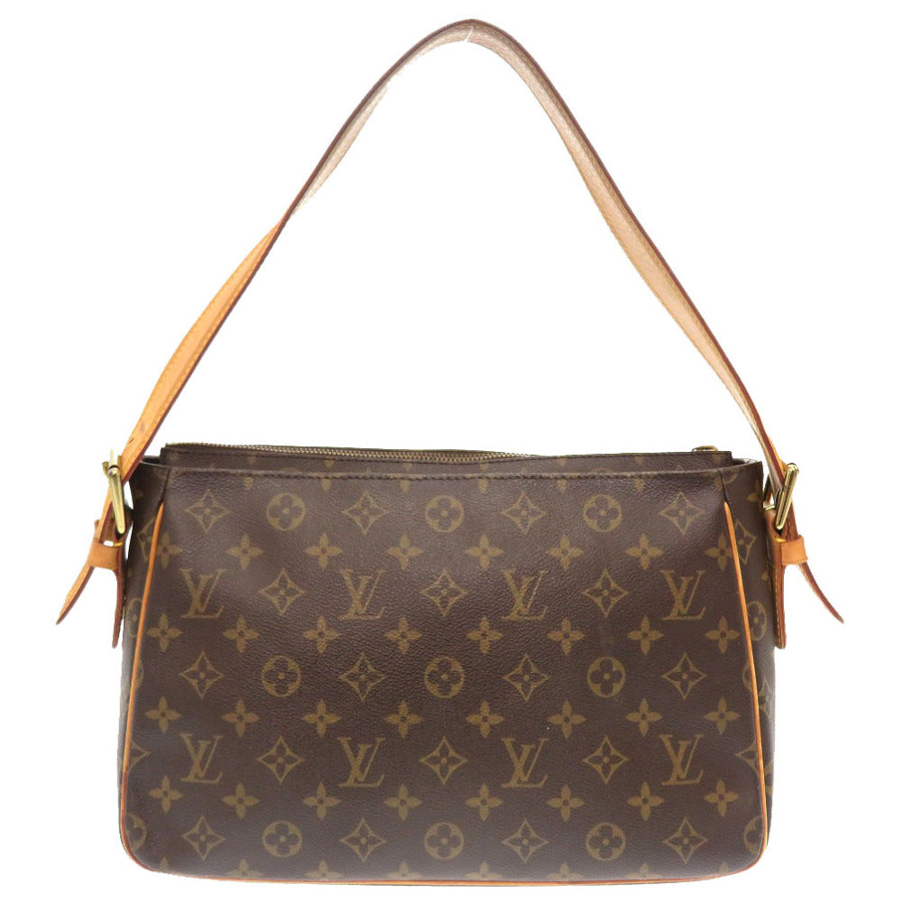 LOUIS VUITTON Shoulder Bag M51163  Monogram canvas Brown Monogram Vivasite GM Women Used Authentic