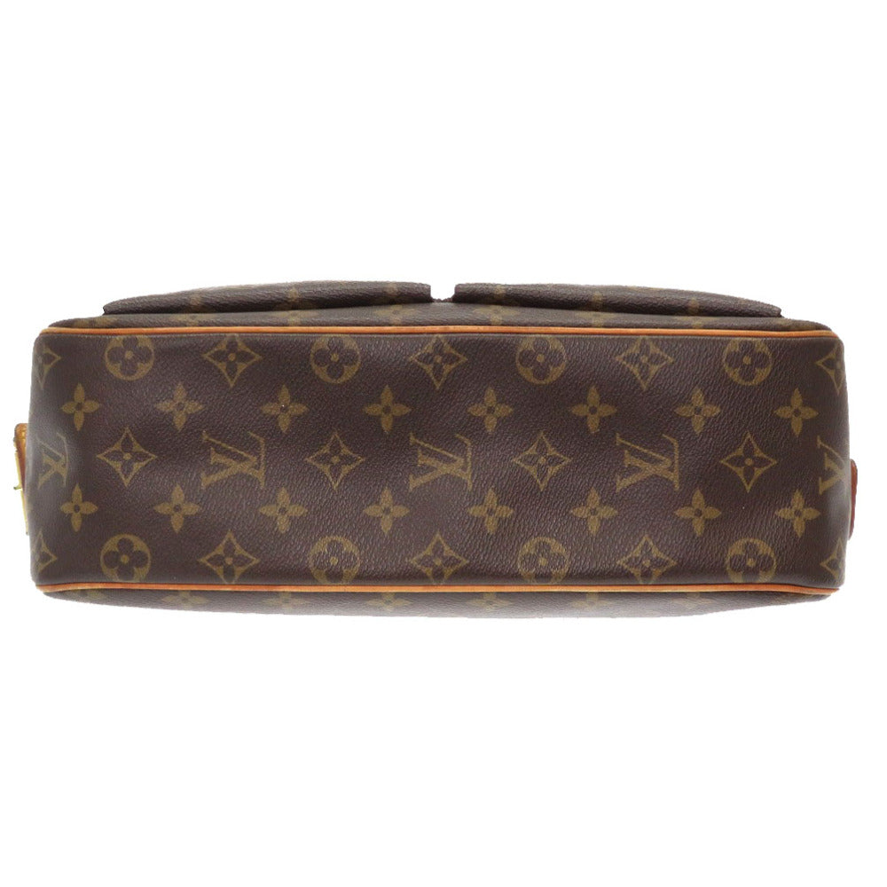 LOUIS VUITTON Shoulder Bag M51163  Monogram canvas Brown Monogram Vivasite GM Women Used Authentic