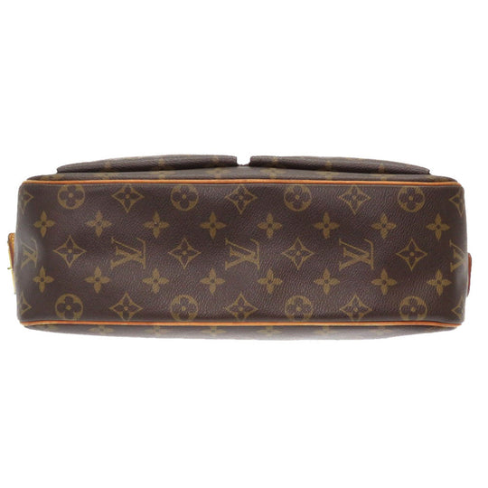 LOUIS VUITTON Shoulder Bag M51163  Monogram canvas Brown Monogram Vivasite GM Women Used Authentic