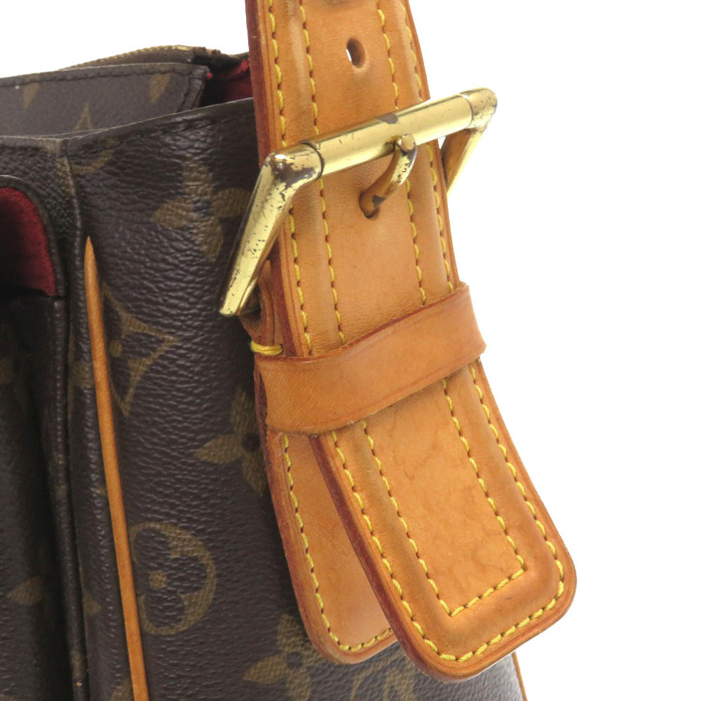 LOUIS VUITTON Shoulder Bag M51163  Monogram canvas Brown Monogram Vivasite GM Women Used Authentic