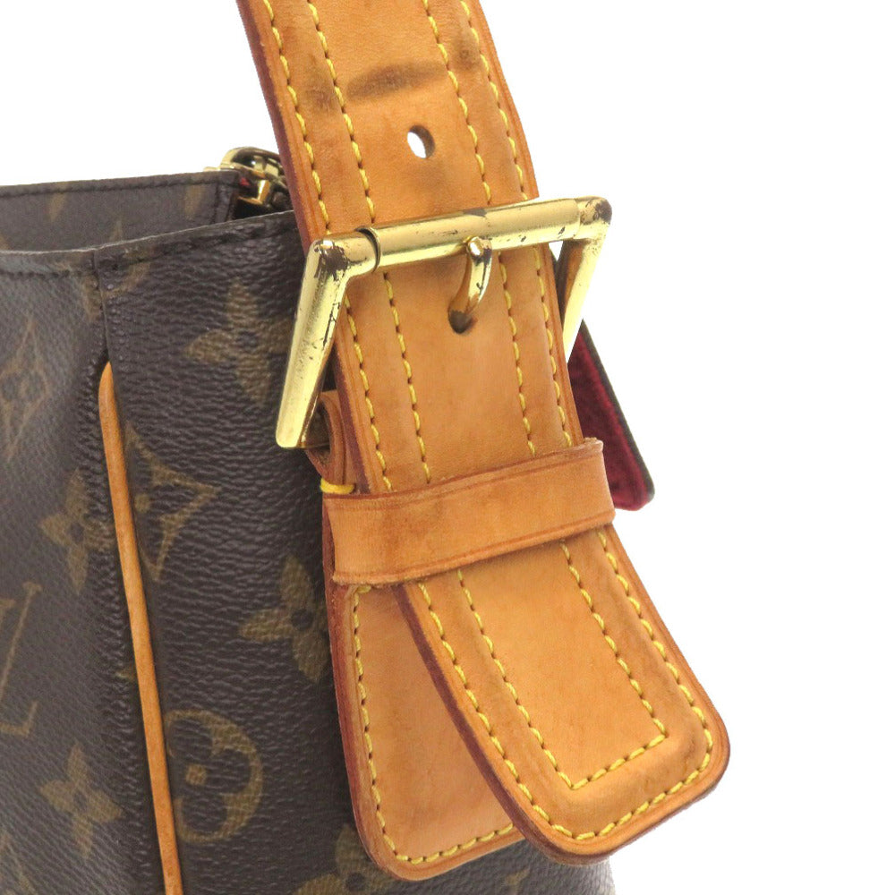 LOUIS VUITTON Shoulder Bag M51163  Monogram canvas Brown Monogram Vivasite GM Women Used Authentic