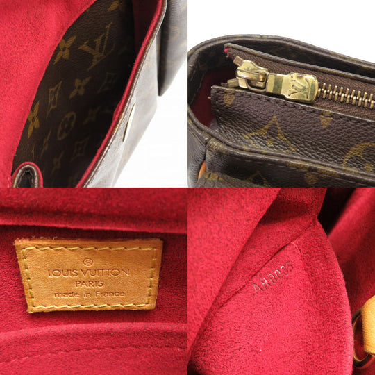 LOUIS VUITTON Shoulder Bag M51163  Monogram canvas Brown Monogram Vivasite GM Women Used Authentic