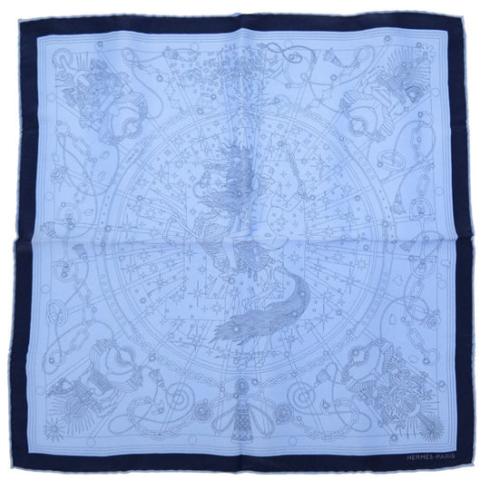 HERMES scarf silk Marin Carre45 Petit boyfriend C'est La Fete Serafit Women(Unisex) Used Authentic