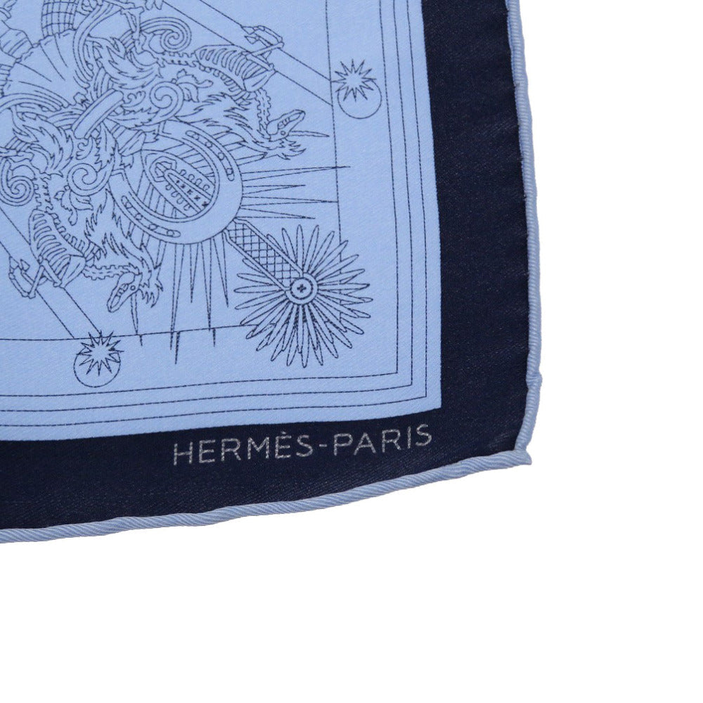 HERMES scarf silk Marin Carre45 Petit boyfriend C'est La Fete Serafit Women(Unisex) Used Authentic