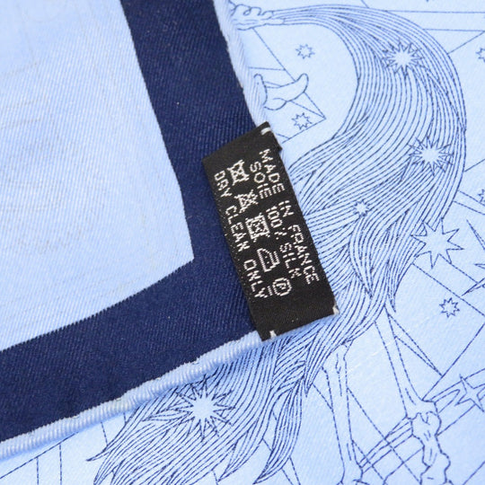 HERMES scarf silk Marin Carre45 Petit boyfriend C'est La Fete Serafit Women(Unisex) Used Authentic