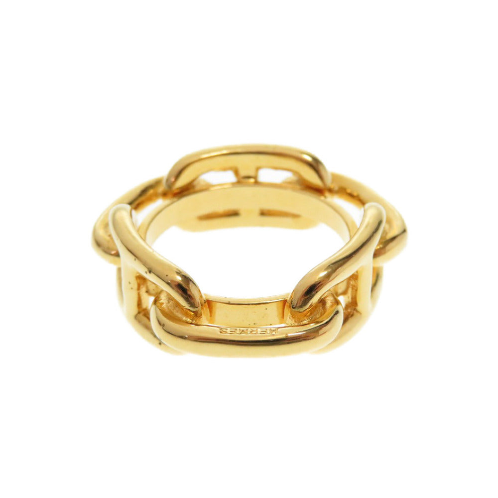 HERMES Scarf ring metal gold Chene Dunkle Women(Unisex) Used Authentic