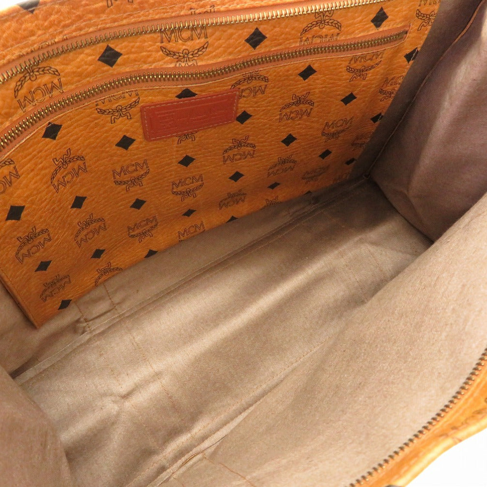 MCM Tote Bag PVC Brown Monogram Pattern Women(Unisex) Used Authentic