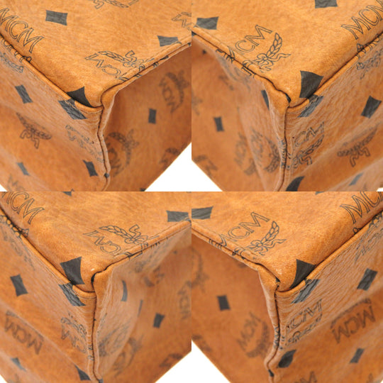 MCM Tote Bag PVC Brown Monogram Pattern Women(Unisex) Used Authentic