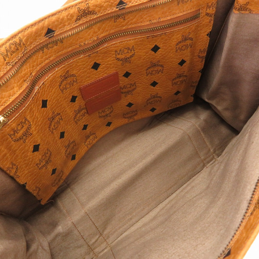 MCM Tote Bag PVC Brown Monogram Pattern Women(Unisex) Used Authentic