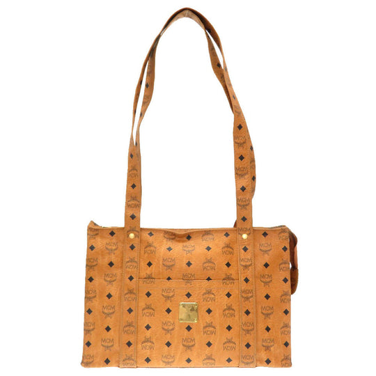 MCM Tote Bag PVC Brown Monogram Pattern Women(Unisex) Used Authentic