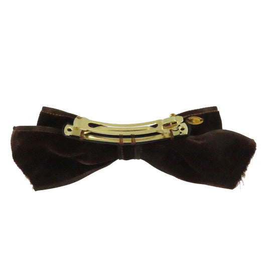 CHANEL Valletta Suede Brown COCO Mark Women Used Authentic