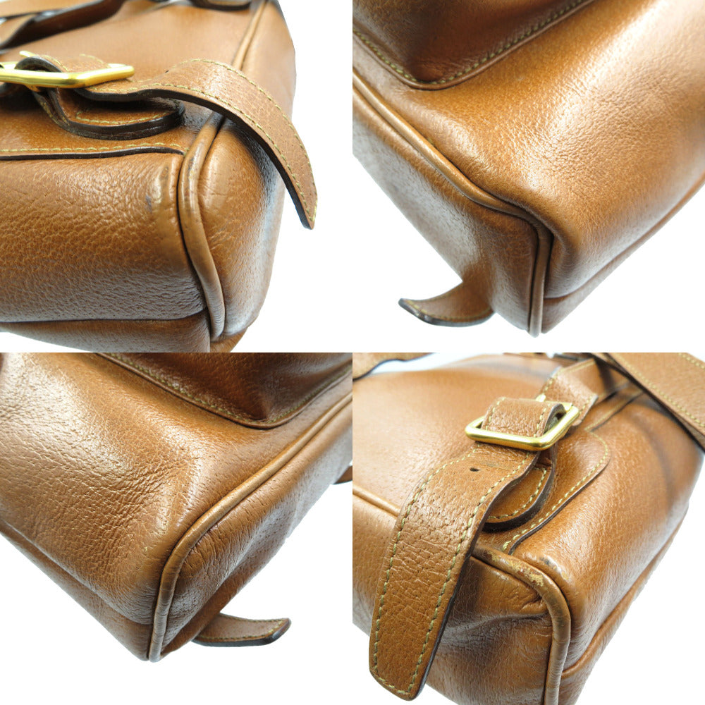 GUCCI Backpack 03 2265 0030 Leather, Bamboo Brown Bamboo Women Used Authentic