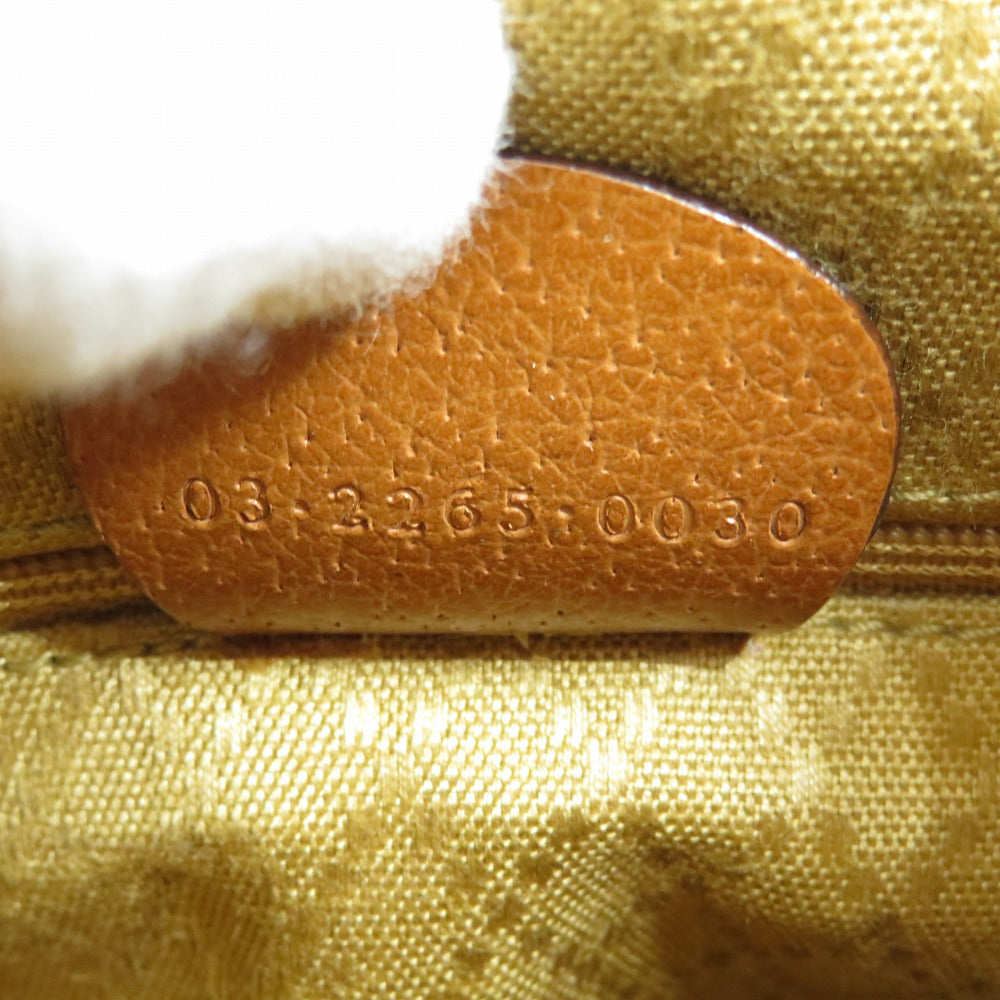 GUCCI Backpack 03 2265 0030 Leather, Bamboo Brown Bamboo Women Used Authentic