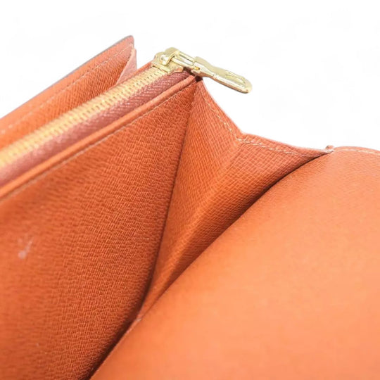 Louis Vuitton Monogram Graffiti Long Leather Wallet Khaki Womens