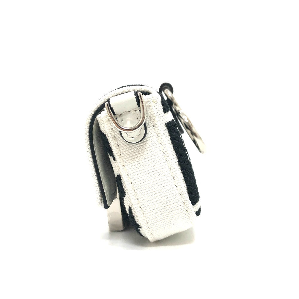 FENDI Shoulder Bag 7AS045 Canvas / leather white Zucca Nano Bucket