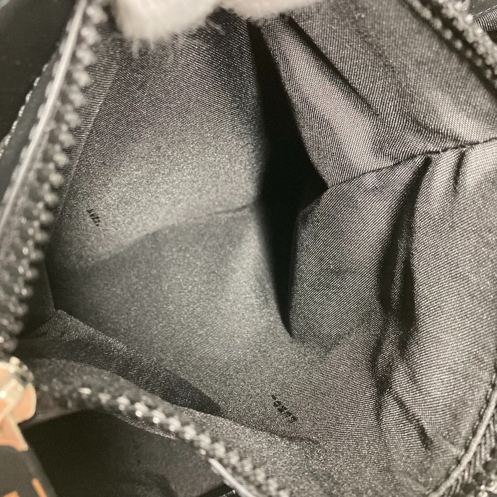 FENDI Tote Bag 7VA435 Canvas / leather black Vertical Shoulder Bag logo FF unisex(Unisex) Used Authentic