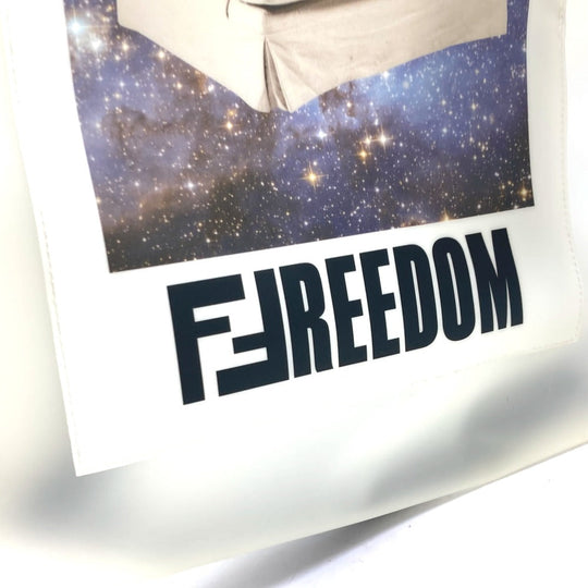 FENDI Handbag 7VA442 Plastics clear banana fruit FREEDOM logo Women Used Authentic