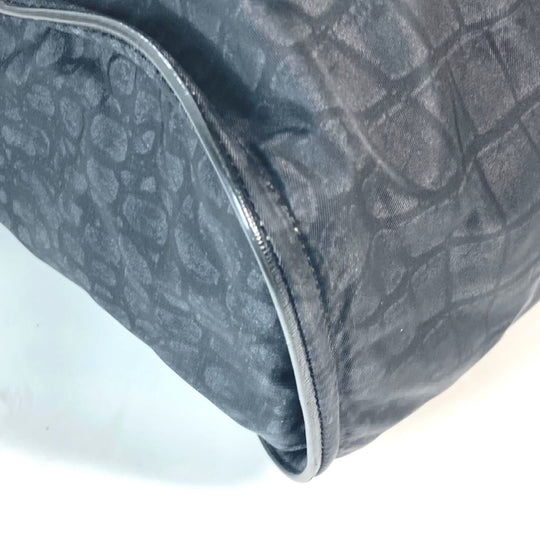FENDI Tote Bag 7VA367 Nylon / leather black logo mens Used Authentic