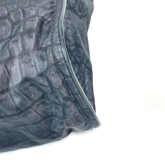 FENDI Tote Bag 7VA367 Nylon / leather black logo mens Used Authentic