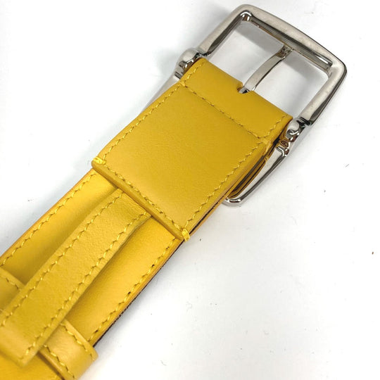 FENDI belt Canvas / leather Brown Zucca unisex(Unisex) 80 Used Authentic