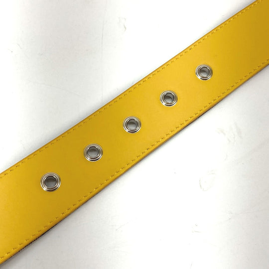 FENDI belt Canvas / leather Brown Zucca unisex(Unisex) 80 Used Authentic