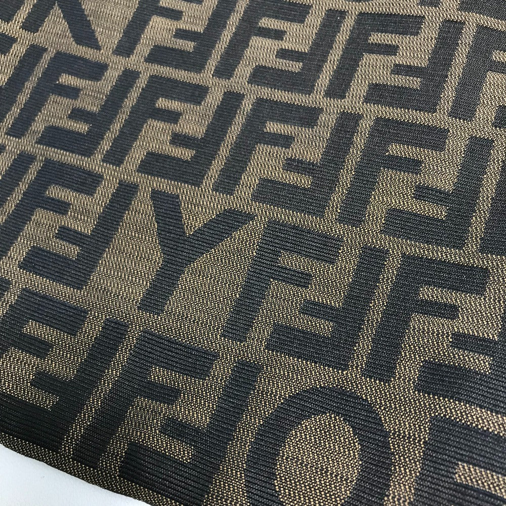 FENDI Tote Bag 8BH119 canvas Brown Shoulder Bag Zucca Hinomaru sequins