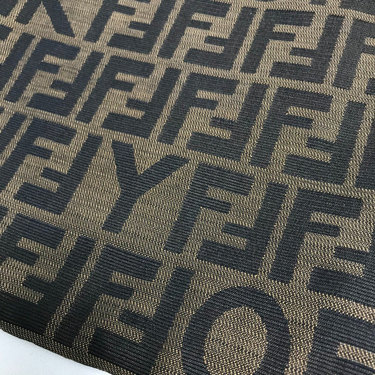 FENDI Tote Bag 8BH119 canvas Brown Shoulder Bag Zucca Hinomaru sequins