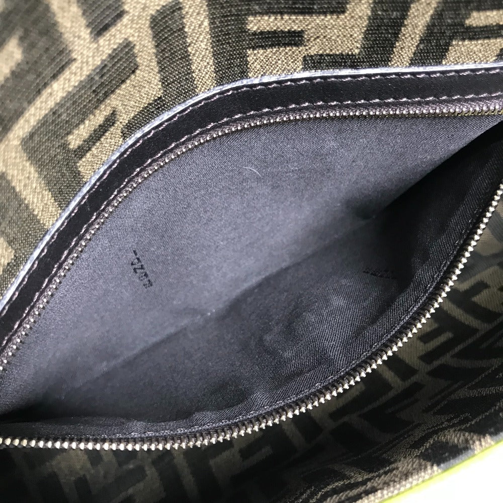 FENDI Shoulder Bag 8BR600 canvas Brown Zucca Mamma Bucket Women Used Authentic