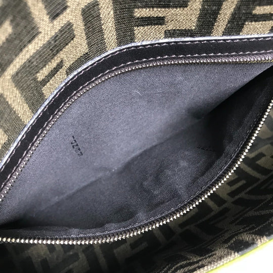 FENDI Shoulder Bag 8BR600 canvas Brown Zucca Mamma Bucket Women Used Authentic