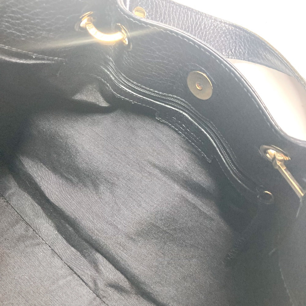 BVLGARI Tote Bag Canvas / leather black bulgari bulgari logomania Women Used Authentic