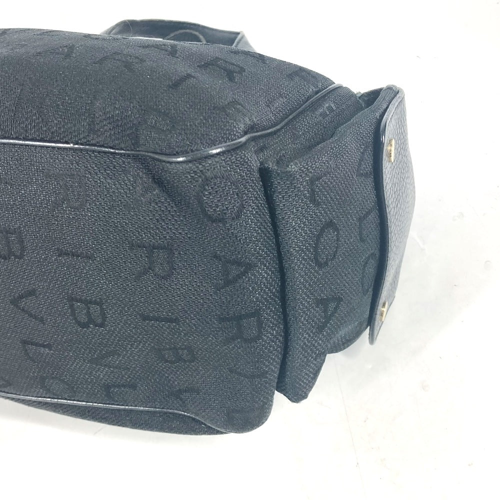 BVLGARI Tote Bag Canvas / leather black bulgari bulgari logomania Women Used Authentic