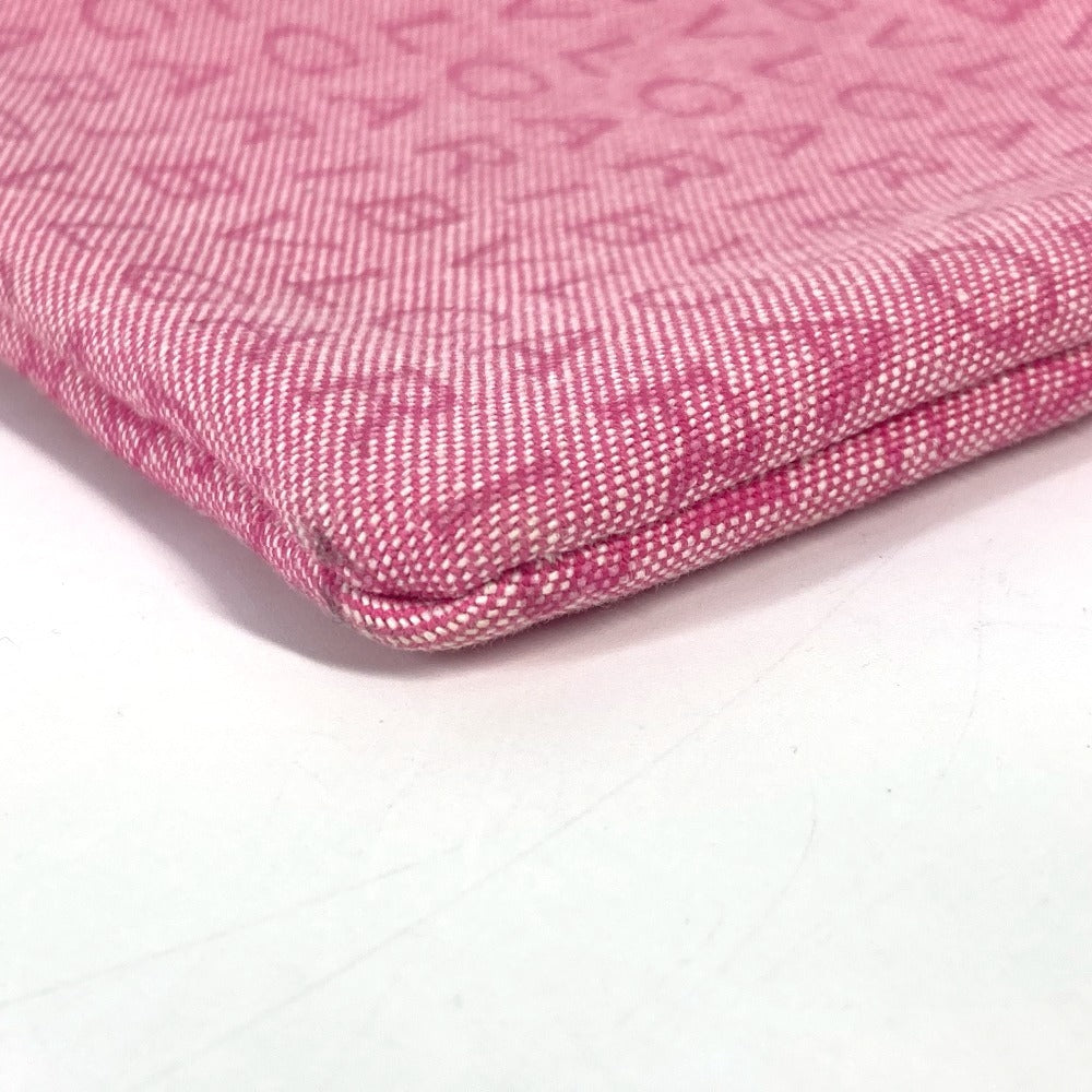 BVLGARI Shoulder Bag Canvas / leather pink Logo mania