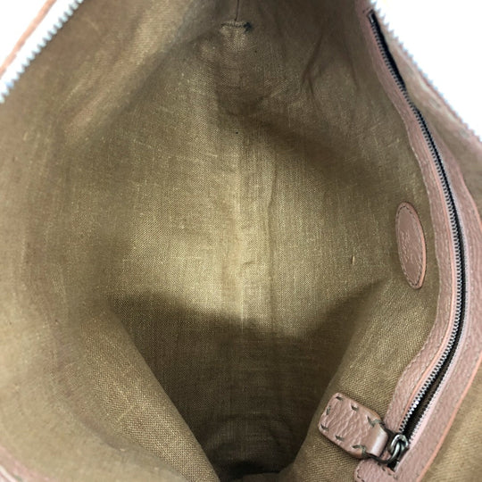 FENDI Shoulder Bag leather pink Celeria Women Used Authentic