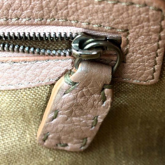 FENDI Shoulder Bag leather pink Celeria Women Used Authentic
