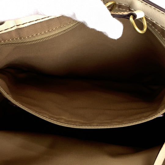 COACH Tote Bag 10125 leather Brown Signature