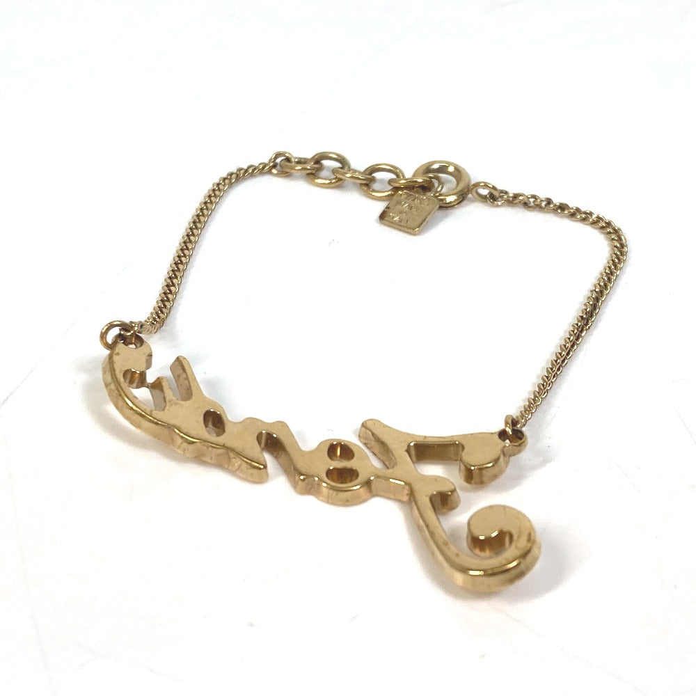 FENDI bracelet metal gold Accessories bracelet Women Used Authentic