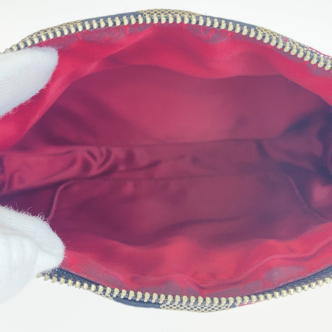 COACH Shoulder Bag canvas black Signature