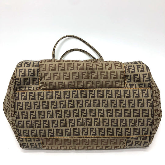 FENDI Handbag 8BN174 PVC / nylon beige Zucchino