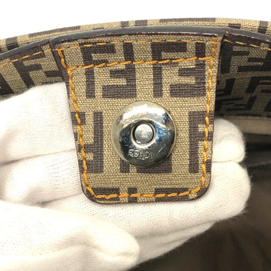 FENDI Handbag 8BN174 PVC / nylon beige Zucchino
