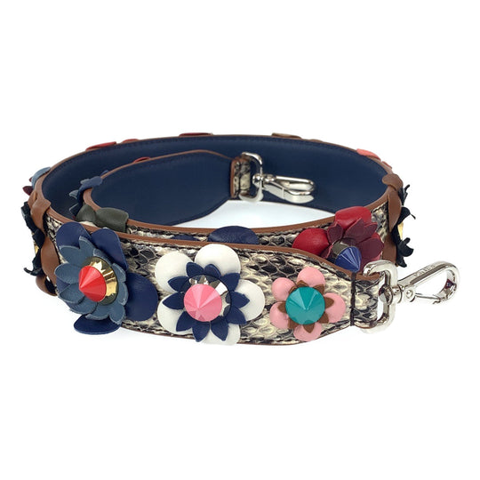 FENDI Shoulder strap leather multicolor Strap you flour