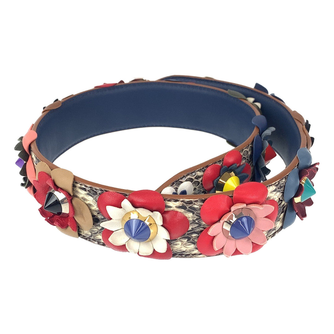 FENDI Shoulder strap leather multicolor Strap you flour